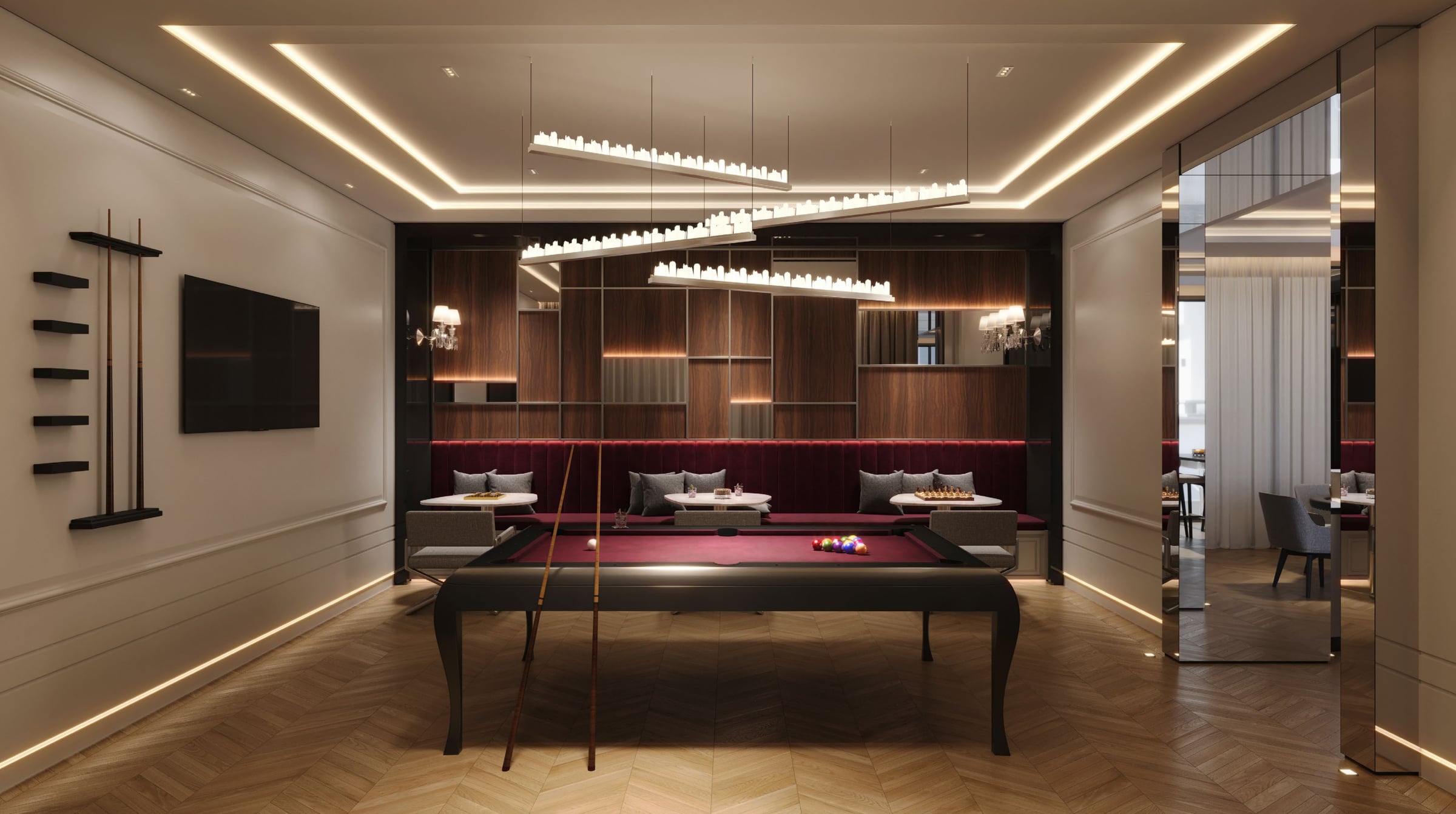 Sala de jogos do Latitude Residences
