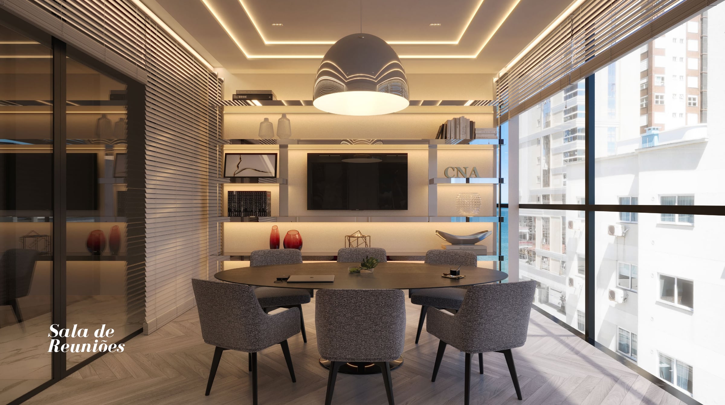 Sala de reuniões do Latitude Residences
